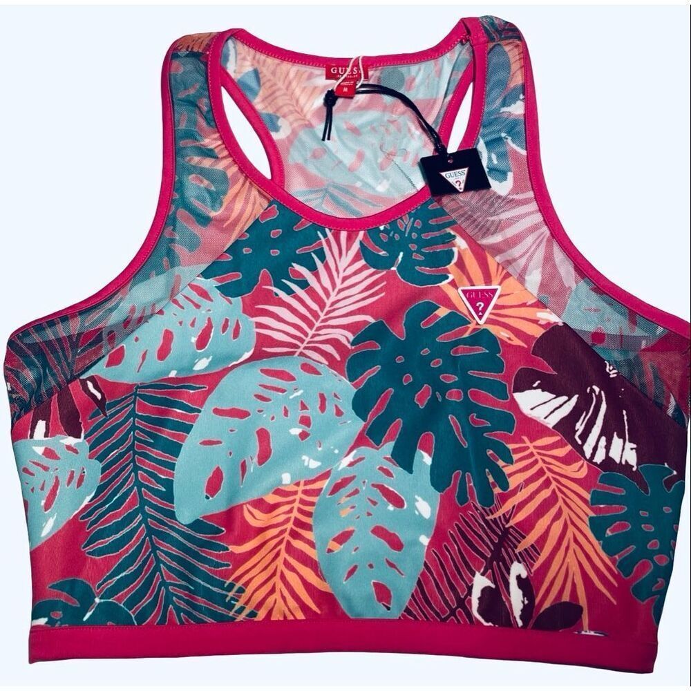 GUESS Tropical Athletic Top NWT